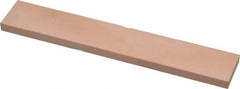 Made in USA - 400 Grit Aluminum Oxide Rectangular Polishing Stone - Super Fine Grade, 1" Wide x 6" Long x 1/4" Thick - Exact Tooling