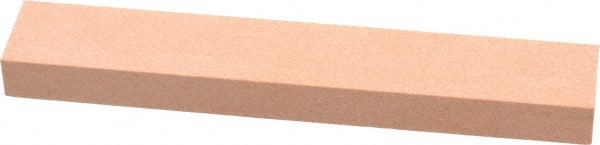 Made in USA - 180 Grit Aluminum Oxide Rectangular Polishing Stone - Very Fine Grade, 1" Wide x 6" Long x 1/2" Thick - Exact Tooling