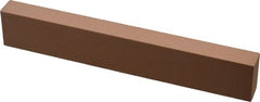 Made in USA - 220 Grit Aluminum Oxide Rectangular Polishing Stone - Very Fine Grade, 1" Wide x 6" Long x 1/2" Thick - Exact Tooling