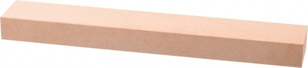 Made in USA - 320 Grit Aluminum Oxide Rectangular Polishing Stone - Extra Fine Grade, 1" Wide x 6" Long x 1/2" Thick - Exact Tooling