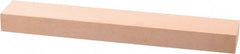 Made in USA - 320 Grit Aluminum Oxide Rectangular Polishing Stone - Extra Fine Grade, 1" Wide x 6" Long x 1/2" Thick - Exact Tooling