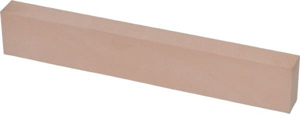 Made in USA - 600 Grit Aluminum Oxide Rectangular Polishing Stone - Super Fine Grade, 1" Wide x 6" Long x 1/2" Thick - Exact Tooling
