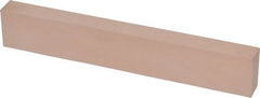 Made in USA - 600 Grit Aluminum Oxide Rectangular Polishing Stone - Super Fine Grade, 1" Wide x 6" Long x 1/2" Thick - Exact Tooling