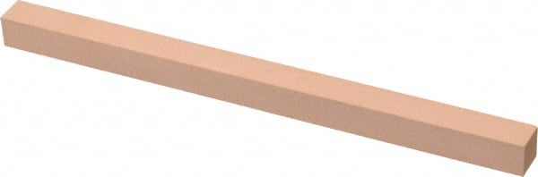 Made in USA - 400 Grit Aluminum Oxide Square Polishing Stone - Super Fine Grade, 3/8" Wide x 6" Long x 3/8" Thick - Exact Tooling