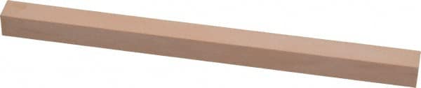 Made in USA - 600 Grit Aluminum Oxide Square Polishing Stone - Super Fine Grade, 3/8" Wide x 6" Long x 3/8" Thick - Exact Tooling