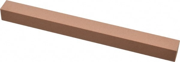 Made in USA - 320 Grit Aluminum Oxide Square Polishing Stone - Extra Fine Grade, 1/2" Wide x 6" Long x 1/2" Thick - Exact Tooling