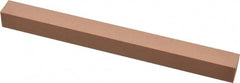 Made in USA - 320 Grit Aluminum Oxide Square Polishing Stone - Extra Fine Grade, 1/2" Wide x 6" Long x 1/2" Thick - Exact Tooling