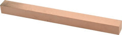 Made in USA - 400 Grit Aluminum Oxide Square Polishing Stone - Super Fine Grade, 1/2" Wide x 6" Long x 1/2" Thick - Exact Tooling