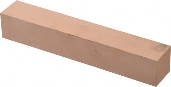Made in USA - 400 Grit Aluminum Oxide Square Polishing Stone - Super Fine Grade, 1" Wide x 6" Long x 1" Thick - Exact Tooling