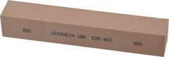 Made in USA - 600 Grit Aluminum Oxide Square Polishing Stone - Super Fine Grade, 1" Wide x 6" Long x 1" Thick - Exact Tooling