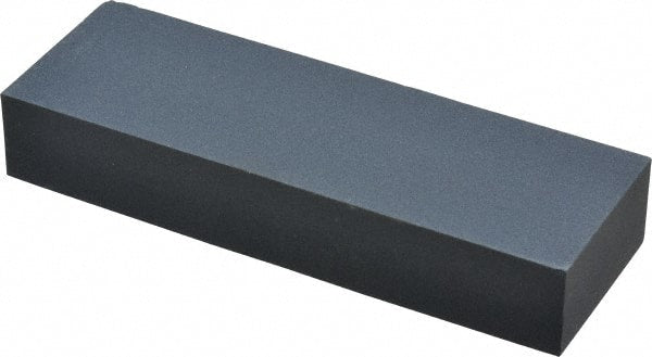 Norton - 6" Long x 2" Wide x 1" Thick, Silicon Carbide Sharpening Stone - Rectangle, Fine Grade - Exact Tooling