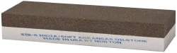 Norton - 6" Long x 2" Wide x 1" Thick, Aluminum Oxide Sharpening Stone - Rectangle, Coarse, Extra Fine Grade - Exact Tooling