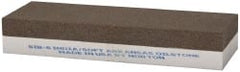 Norton - 6" Long x 2" Wide x 1" Thick, Aluminum Oxide Sharpening Stone - Rectangle, Coarse, Extra Fine Grade - Exact Tooling
