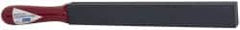 Norton - 14-3/4" Long x 1" Wide x 3/4" Thick, Silicon Carbide Sharpening Stone - Taper, Medium Grade - Exact Tooling