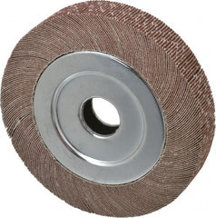 Value Collection - 6" Diam, 80 Grit Aluminum Oxide Unmounted Flap Wheel - 1" Hole, 1" Wide, Coated, Medium Grade, 4,800 Max RPM - Exact Tooling