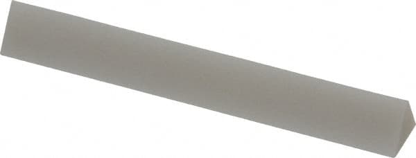 Made in USA - 3" Long x 1/2" Wide x 1/2" Thick, Novaculite Sharpening Stone - Triangle, Ultra Fine Grade - Exact Tooling