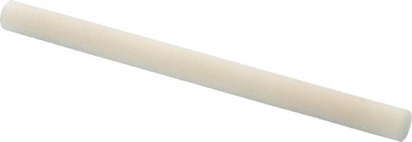 Made in USA - 3" Long x 1/4" Diam x 1/4" Thick, Novaculite Sharpening Stone - Round, Ultra Fine Grade - Exact Tooling