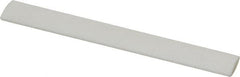 Made in USA - 3" Long x 1/2" Wide x 3/16" Thick, Novaculite Sharpening Stone - Oval, Ultra Fine Grade - Exact Tooling