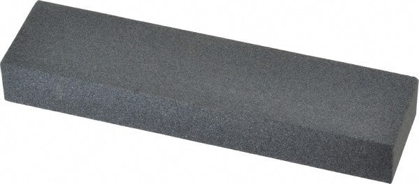 Made in USA - 4" Long x 1" Wide x 1/2" Thick, Silicon Carbide Sharpening Stone - Rectangle, Medium Grade - Exact Tooling