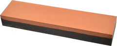 Made in USA - 8" Long x 2" Wide x 1" Thick, Aluminum Oxide Sharpening Stone - Rectangle, Coarse, Fine Grade - Exact Tooling