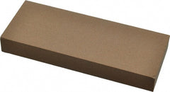 Made in USA - 5" Long x 2" Wide x 5/8" Thick, Aluminum Oxide Sharpening Stone - Rectangle, Medium Grade - Exact Tooling