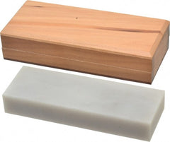 Made in USA - 6" Long x 2" Wide x 3/4" Thick, Novaculite Sharpening Stone - Rectangle, Ultra Fine Grade - Exact Tooling
