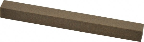 Made in USA - 4" Long x 3/8" Wide x 3/8" Thick, Aluminum Oxide Sharpening Stone - Square, Medium Grade - Exact Tooling