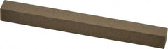 Made in USA - 4" Long x 3/8" Wide x 3/8" Thick, Aluminum Oxide Sharpening Stone - Square, Medium Grade - Exact Tooling