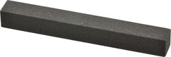 Made in USA - 4" Long x 1/2" Wide x 1/2" Thick, Aluminum Oxide Sharpening Stone - Square, Coarse Grade - Exact Tooling