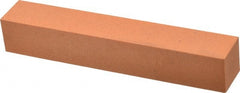 Made in USA - 6" Long x 1" Wide x 1" Thick, Aluminum Oxide Sharpening Stone - Square, Fine Grade - Exact Tooling