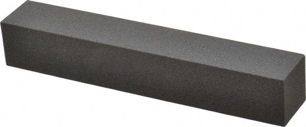 Made in USA - 6" Long x 1" Wide x 1" Thick, Aluminum Oxide Sharpening Stone - Square, Coarse Grade - Exact Tooling