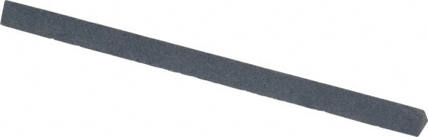 Made in USA - 4" Long x 1/4" Wide x 1/4" Thick, Silicon Carbide Sharpening Stone - Triangle, Fine Grade - Exact Tooling