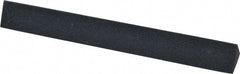 Made in USA - 4" Long x 1/2" Wide x 1/2" Thick, Silicon Carbide Sharpening Stone - Triangle, Fine Grade - Exact Tooling