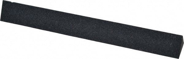 Made in USA - 4" Long x 1/2" Wide x 1/2" Thick, Silicon Carbide Sharpening Stone - Triangle, Medium Grade - Exact Tooling