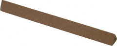 Made in USA - 4" Long x 3/8" Wide x 3/8" Thick, Aluminum Oxide Sharpening Stone - Triangle, Medium Grade - Exact Tooling