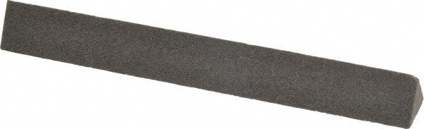 Made in USA - 4" Long x 1/2" Wide x 1/2" Thick, Aluminum Oxide Sharpening Stone - Triangle, Coarse Grade - Exact Tooling