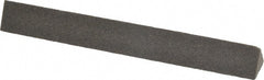 Made in USA - 4" Long x 1/2" Wide x 1/2" Thick, Aluminum Oxide Sharpening Stone - Triangle, Coarse Grade - Exact Tooling