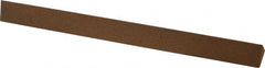 Made in USA - 6" Long x 1/2" Wide x 1/2" Thick, Aluminum Oxide Sharpening Stone - Triangle, Medium Grade - Exact Tooling