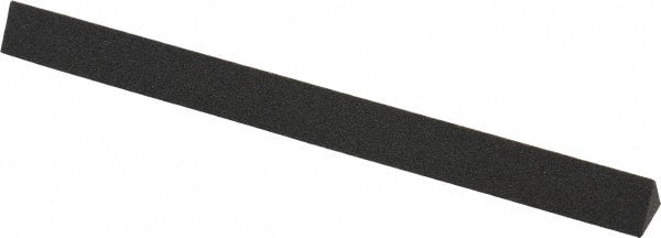 Made in USA - 6" Long x 1/2" Wide x 1/2" Thick, Aluminum Oxide Sharpening Stone - Triangle, Coarse Grade - Exact Tooling