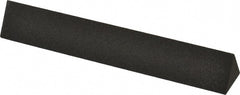 Made in USA - 6" Long x 1" Wide x 1" Thick, Aluminum Oxide Sharpening Stone - Triangle, Coarse Grade - Exact Tooling