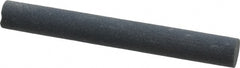 Made in USA - 4" Long x 1/2" Diam x 1/2" Thick, Silicon Carbide Sharpening Stone - Round, Fine Grade - Exact Tooling