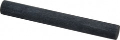 Made in USA - 4" Long x 1/2" Diam x 1/2" Thick, Silicon Carbide Sharpening Stone - Round, Medium Grade - Exact Tooling