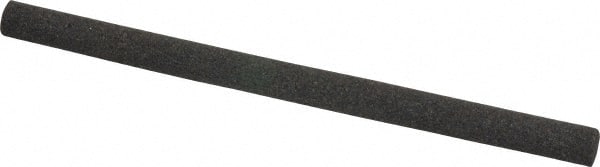 Made in USA - 4" Long x 1/4" Diam x 1/4" Thick, Aluminum Oxide Sharpening Stone - Round, Coarse Grade - Exact Tooling