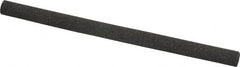 Made in USA - 4" Long x 1/4" Diam x 1/4" Thick, Aluminum Oxide Sharpening Stone - Round, Coarse Grade - Exact Tooling