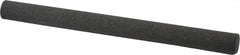 Made in USA - 6" Long x 1/2" Diam x 1/2" Thick, Aluminum Oxide Sharpening Stone - Round, Coarse Grade - Exact Tooling