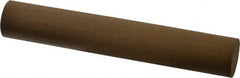 Made in USA - 6" Long x 1" Diam x 1" Thick, Aluminum Oxide Sharpening Stone - Round, Medium Grade - Exact Tooling