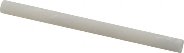 Made in USA - 3" Long x 1/4" Diam x 1/4" Thick, Novaculite Sharpening Stone - Round, Ultra Fine Grade - Exact Tooling
