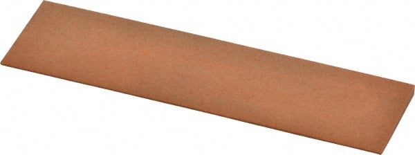 Made in USA - 4" Long x 1" Wide x 1/8" Thick, Aluminum Oxide Sharpening Stone - Knife, Fine Grade - Exact Tooling
