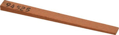 Made in USA - 5/16" Wide x 4" OAL, Aluminum Oxide Sharpening Stone - Flat Tapered, Fine Grade, 320 Grit - Exact Tooling
