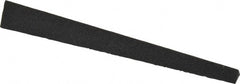 Made in USA - 1/2" Wide x 4" OAL, Aluminum Oxide Sharpening Stone - Triangle Tapered, Medium Grade, 120 Grit - Exact Tooling
